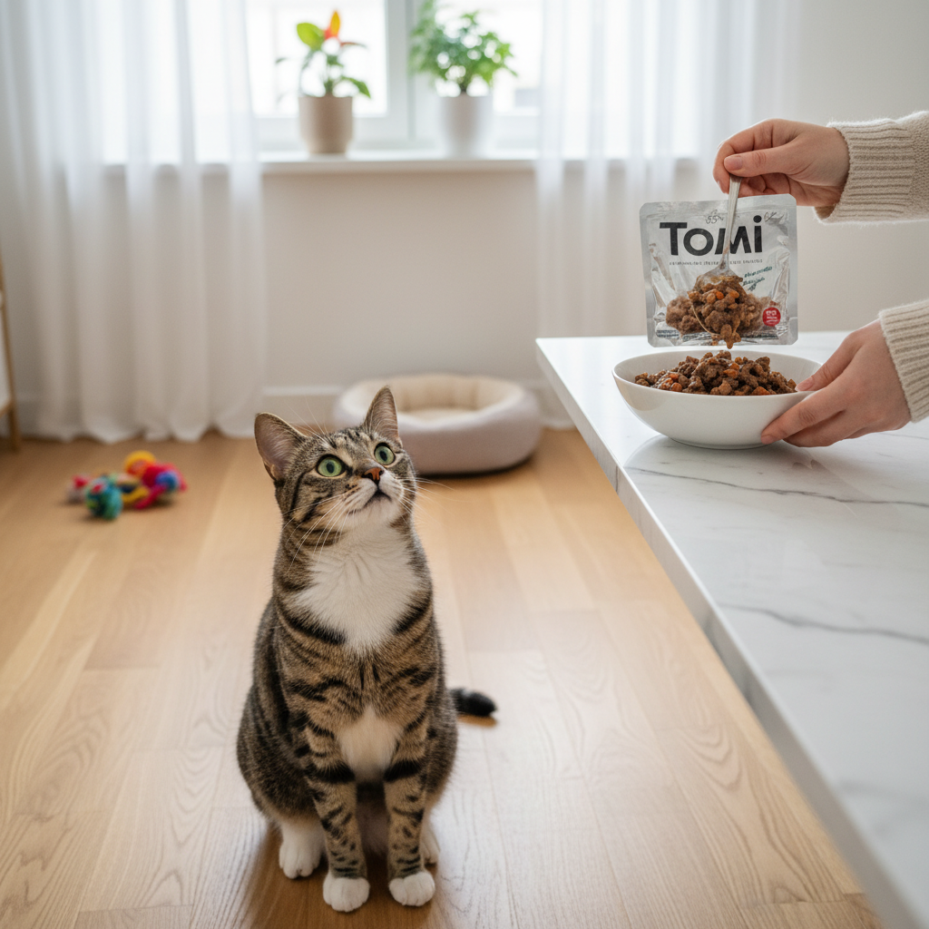A bright, clean, and airy kitchen scene with a photorealistic style